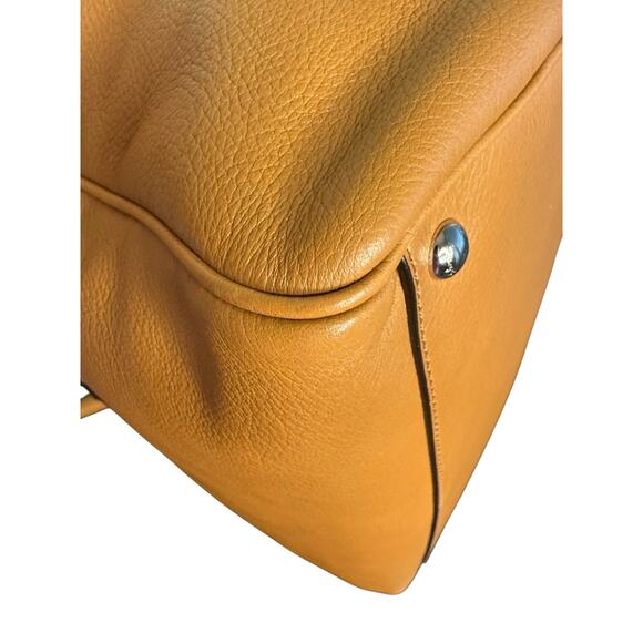 Salvatore Ferragamo Isabel Medium Leather Boston Bag in Tan - Picture 10 of 16